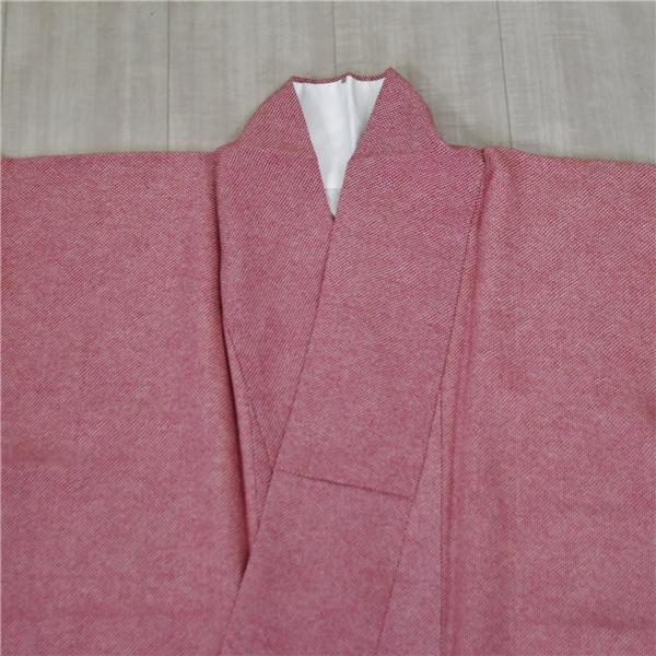 着物 正絹 女性 小紋 袷きもの 赤 鹿の子 絞り 染め 身丈162cm 絹100％ 普段着 お稽古 着付け 観劇 和装  5XK031 | ブランド登録なし | 06