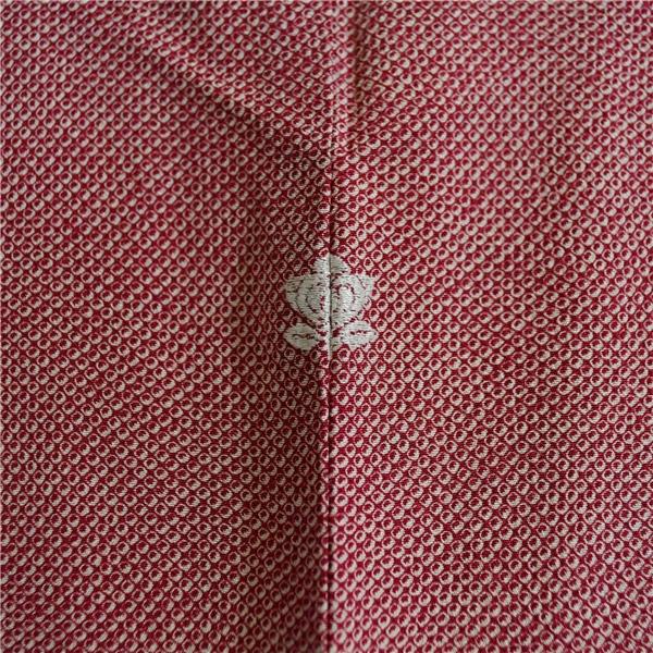 着物 正絹 女性 小紋 袷きもの 赤 鹿の子 絞り 染め 身丈162cm 絹100％ 普段着 お稽古 着付け 観劇 和装  5XK031 | ブランド登録なし | 07