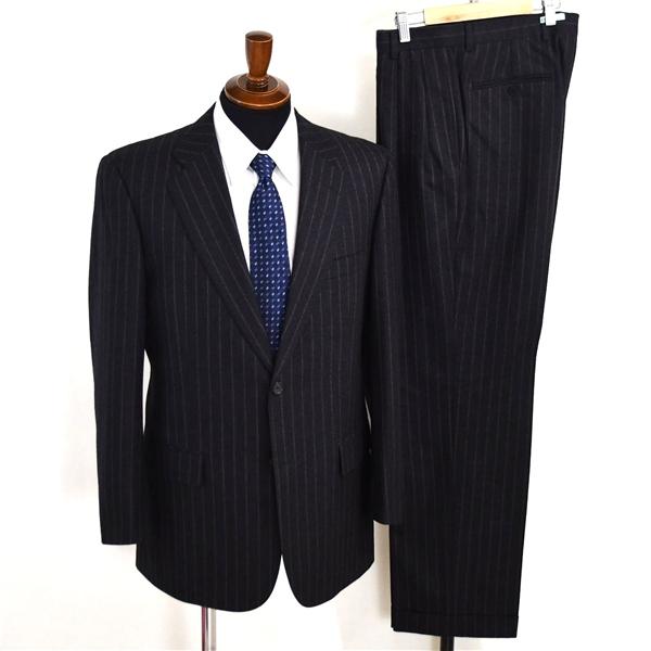 ブルックスブラザーズ 2つボタン シングルスーツ M YA7 ダークグレー ストライプ 袖口3つ釦 開き見せ 19-01-9217-04-62 合物 春秋  5XK043 | BROOKS BROTHERS