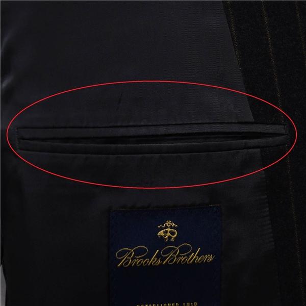 ブルックスブラザーズ 2つボタン シングルスーツ M YA7 ダークグレー ストライプ 袖口3つ釦 開き見せ 19-01-9217-04-62 合物 春秋  5XK043 | BROOKS BROTHERS | 04