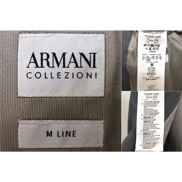 アルマーニコレッツォーニ 2つボタン シングルスーツ L AB6 ライトグレー ノータック  TCVM3B-TC285 夏物 春夏 薄手  5XK050 | ARMANI COLLEZIONI | 03