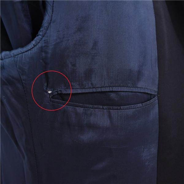 アルマーニコレッツォーニ 2つボタン シングルスーツ L AB6 ダークネイビー 袖口4つ釦 開き見せ HCVGBM 合物 春秋  5XK053 | ARMANI COLLEZIONI | 05