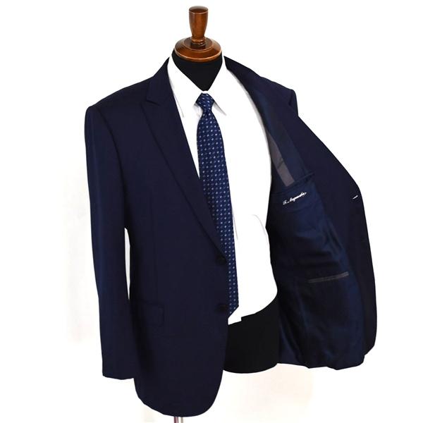 アルマーニコレッツォーニ 2つボタン シングルスーツ XL A8 ダークネイビー チェック ノータック ZCVMGB-ZC282 合物 春秋  5XK056 | ARMANI COLLEZIONI | 01