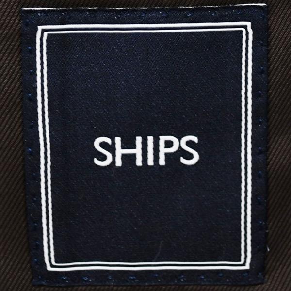 SHIPS 伊製 ロロピアーナ シルク混 2つボタン シングルスーツ M AB5 ダークブラウン バーズアイ ノータック 117-11-2135 春夏 5XL003 | SHIPS | 03