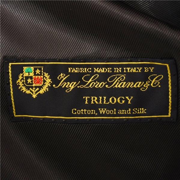 SHIPS 伊製 ロロピアーナ シルク混 2つボタン シングルスーツ M AB5 ダークブラウン バーズアイ ノータック 117-11-2135 春夏 5XL003 | SHIPS | 04