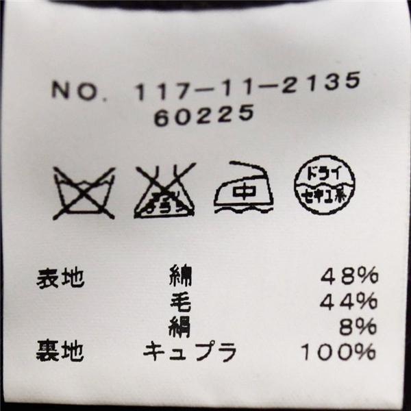 SHIPS 伊製 ロロピアーナ シルク混 2つボタン シングルスーツ M AB5 ダークブラウン バーズアイ ノータック 117-11-2135 春夏 5XL003 | SHIPS | 05