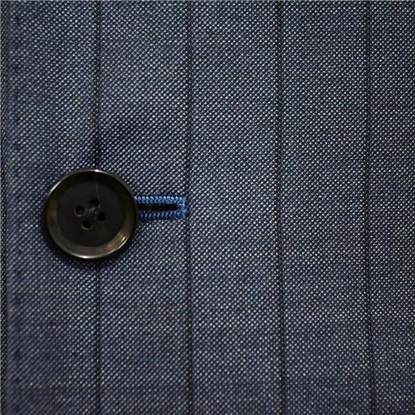 SHIPS 伊製 シルク混生地 3つボタン シングルスーツ M YA6 ダークネイビー ストライプ ノータック 117-11-1827 夏物 春夏 5XL005 | SHIPS | 02