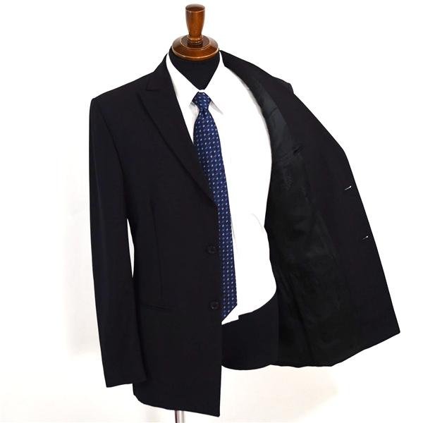 VERSACE 2つボタン シングルスーツ M A6 ダークグレー ノータック 袖口1つ釦 開き見せ ヴェルサーチ GZ2504 合物 春秋  5XL012 | VERSACE | 01