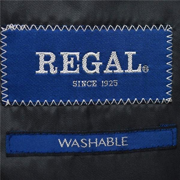 リーガル 2パンツ 2つボタン シングルスーツ XXL E7 ダークグレー 千鳥格子 ウォッシャブル 袖口4つ釦 開き見せ 1Y8302 春夏 5XL017 | REGAL | 03