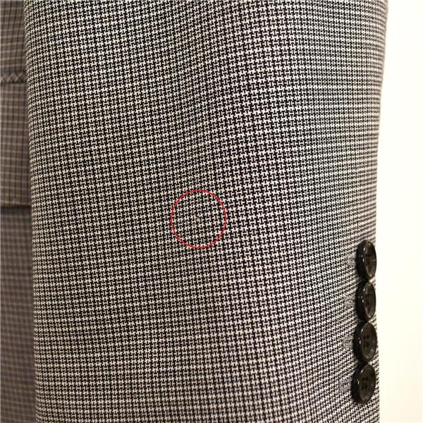 リーガル 2パンツ 2つボタン シングルスーツ XXL E7 ダークグレー 千鳥格子 ウォッシャブル 袖口4つ釦 開き見せ 1Y8302 春夏 5XL017 | REGAL | 07