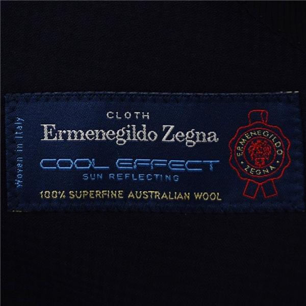 DAKS LONDON 伊製 エルメネジルドゼニア生地 2つボタン シングルスーツ M AB4 ダークネイビー 千鳥格子 ダックス SR-DD-HM-0711 5XL020 | DAKS | 04