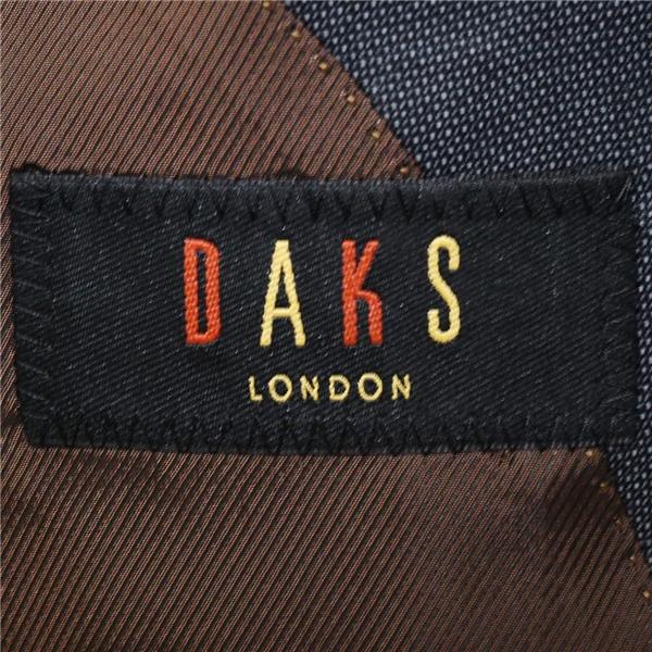 DAKS LONDON 2つボタン シングルスーツ M AB4 ダークグレー 袖口4つ釦 開き見せ SR-DD-HM-00703 夏物 春夏 薄手 5XL021 | DAKS | 03