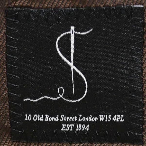 DAKS LONDON 2つボタン シングルスーツ M AB4 ダークグレー 袖口4つ釦 開き見せ SR-DD-HM-00703 夏物 春夏 薄手 5XL021 | DAKS | 04