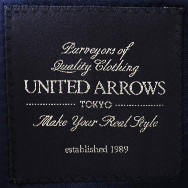 美品 ユナイテッドアローズ 2パンツ 2つボタン シングルスーツ M A5 ダークネイビー ノータック 袖口4つ釦 1126-259-6364 合物 春秋 5XL022 | UNITED ARROWS | 04