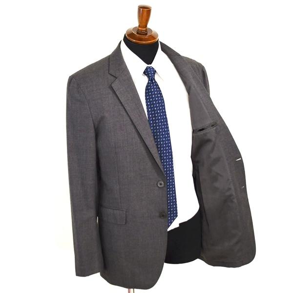 ユナイテッドアローズ 2つボタン シングルスーツ L A7 ダークグレー ノータック 袖口4つ釦 開き見せ 1121-272-1265 夏物 春夏 薄手 5XL023 | UNITED ARROWS | 01