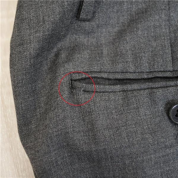 ユナイテッドアローズ 2つボタン シングルスーツ L A7 ダークグレー ノータック 袖口4つ釦 開き見せ 1121-272-1265 夏物 春夏 薄手 5XL023 | UNITED ARROWS | 06