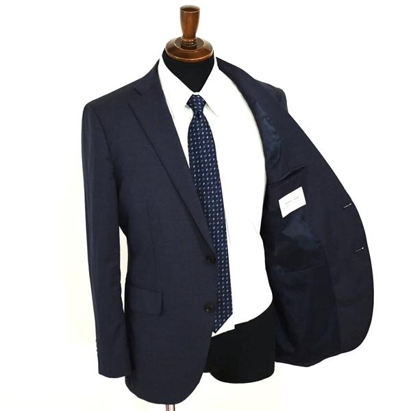 ユニバーサルランゲージ 伊勢 REDA生地 2つボタン シングルスーツ M AB5 ダークネイビー ノータック 本切羽 132162 夏物 春夏 薄手 5XL025 | UNIVERSAL LANGUAGE | 01