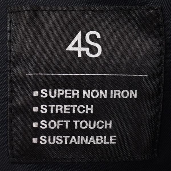 美品 スーツセレクト 3ピース 2つボタン シングルスーツ M Y5 ダークネイビー グレンチェック ノータック BLKP2211 合物 春夏秋 5XL031 | SUIT SELECT | 04