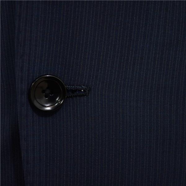 PerfectSuit 2つボタン シングルスーツ M Y5 ダークネイビー ストライプ ノータック 袖口4つ釦 開き見せ TN420257-88 春夏物 薄手 5XL036 | ブランド登録なし | 02