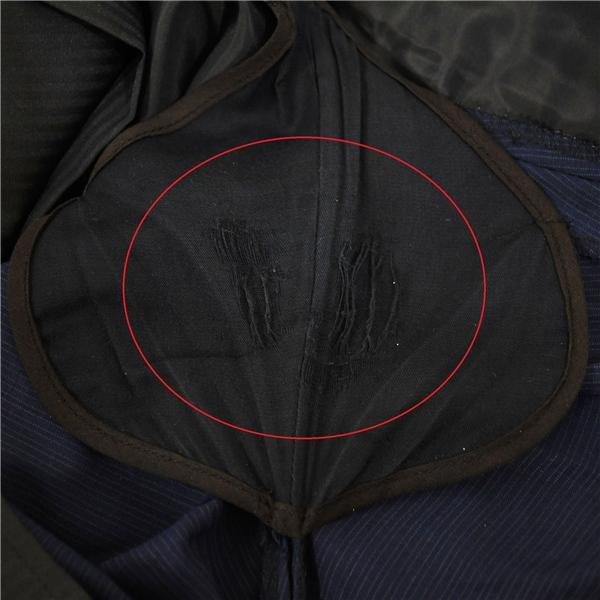 PerfectSuit 2つボタン シングルスーツ M Y5 ダークネイビー ストライプ ノータック 袖口4つ釦 開き見せ TN420257-88 春夏物 薄手 5XL036 | ブランド登録なし | 08