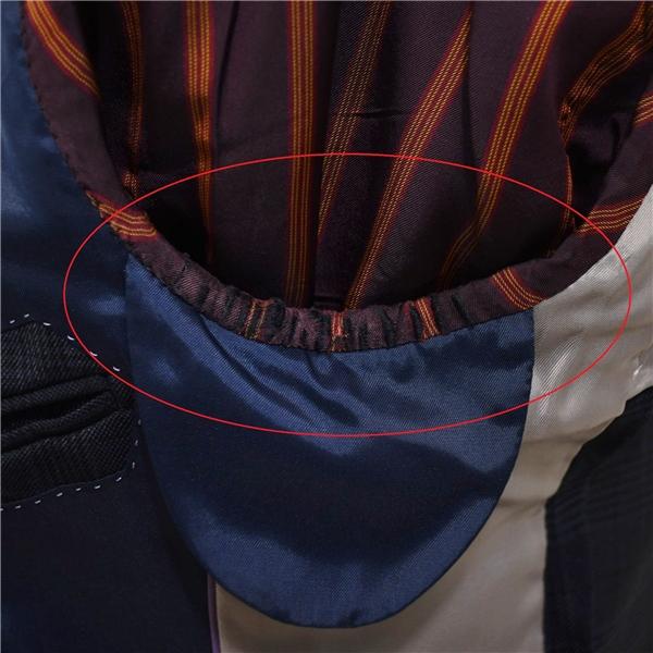 P.S.FA 伊製生地 2つボタン シングルスーツ M Y5 ダークネイビー グレンチェック ノータック 本切羽 GU610401-88 夏物 春夏 5XL037 | ブランド登録なし | 04