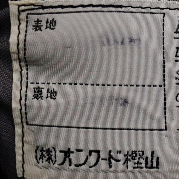 ハナエモリ 2つボタン シングルスーツ M AB4 ダークグレー ストライプ ツータック 袖口3つ釦 開き見せ HANAE MORI 夏物 春夏 薄手 5XL042 | HANAE MORI | 04