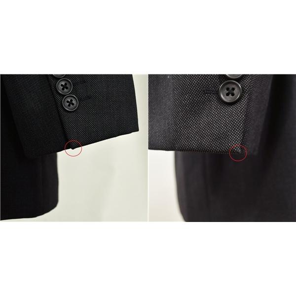 ダーバン 2つボタン シングルスーツ M BB4 ダークグレー バーズアイ ワンタック 袖口4つ釦 開き見せ L810113-98-601 合物 春秋 5XL043 | D'URBAN | 06