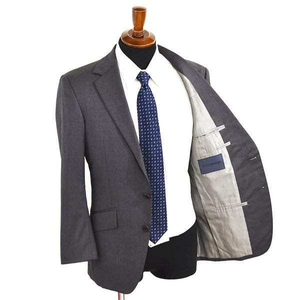 GINZA GlobalStyle 伊製 ロロピアーナ 2つボタン シングルスーツ M AB4 ダークグレー ノータック 本切羽 1152999-PK 合物 春秋 5XL045 | Loro Piana | 01