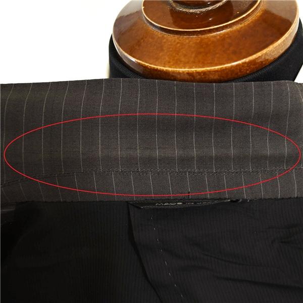 ダーバン シルク混生地 2つボタン シングルスーツ M AB5 ダークブラウン ストライプ 開き見せ D710929-88-007 夏物 春夏 薄手 5XL052 | D'URBAN | 05