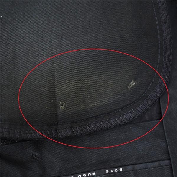 HUGO BOSS Super100's生地 3つボタン シングルスーツ XL A9 ダークグレー ストライプ 袖口4つ釦 開き見せ 389147080 夏物 春夏 5XL055 | HUGO BOSS | 08