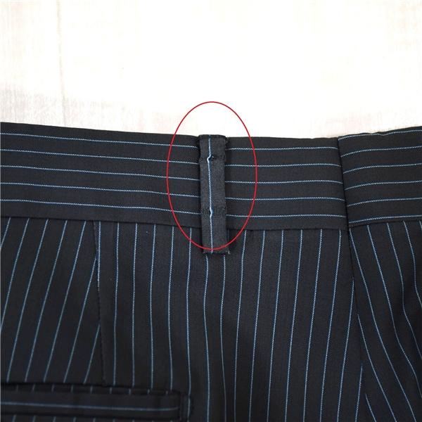 HUGO BOSS Super100's生地 3つボタン シングルスーツ XL A9 ダークグレー ストライプ 袖口4つ釦 開き見せ 389147080 夏物 春夏 5XL055 | HUGO BOSS | 09