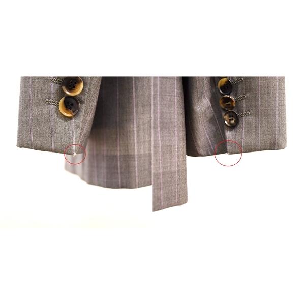 HUGO BOSS 伊製 ロロピアーナ生地 2つボタン シングルスーツ XL A9 ライトグレー ストライプ ノータック 50154967-260 春夏物 5XL057 | HUGO BOSS | 05