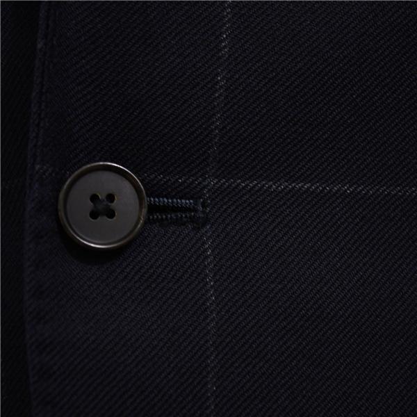 blazer's bank.com スーツカンパニー 3ピース 2つボタン シングルスーツ M A5 濃紺 ネイビー ウインドペン ノータック 3401870 春秋 5XL061 | SUIT SQUARE | 02