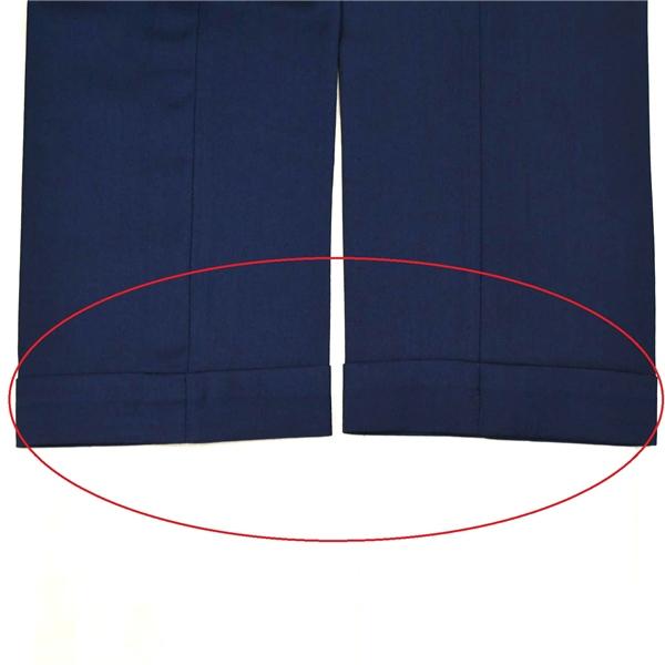 ユニバーサルランゲージ 伊製生地 2つボタン シングルスーツ M YA6 ダークネイビー ノータック 袖口4つ釦 本切羽 AKH765 合物 春秋 5XL065 | UNIVERSAL LANGUAGE | 06