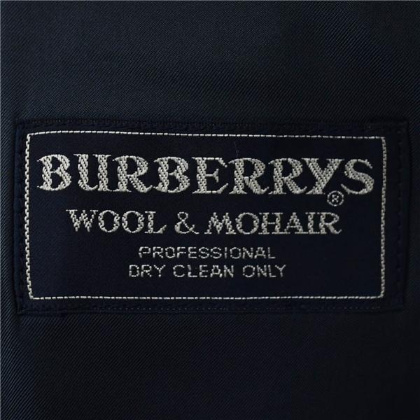 バーバーリー モヘア混生地 2つボタン シングルスーツ M A6 ダークネイビー ストライプ ノータック WF238-131-29 夏物 春夏 5XL066 | BURBERRY | 04