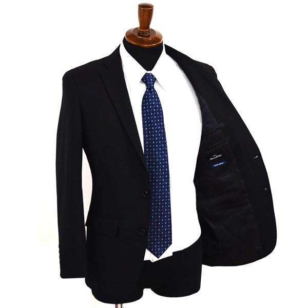 美品 ONLY 2つボタン シングルスーツ S YA4 ブラック 黒 ノータック 袖口4つ釦 開き見せ 2-0340-25-600-BK 夏物 春夏 薄手 5XL072 | ONLY | 01