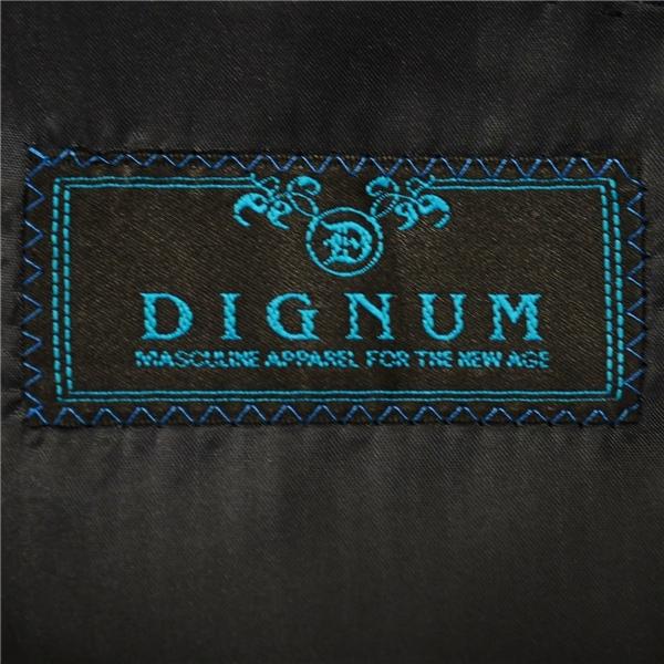 DIGNUM 2つボタン シングルスーツ M A5 ダークネイビー ストライプ 袖口4つ釦 開き見せ 136200-2 夏物 春夏 薄手 5XL075 | ブランド登録なし | 03