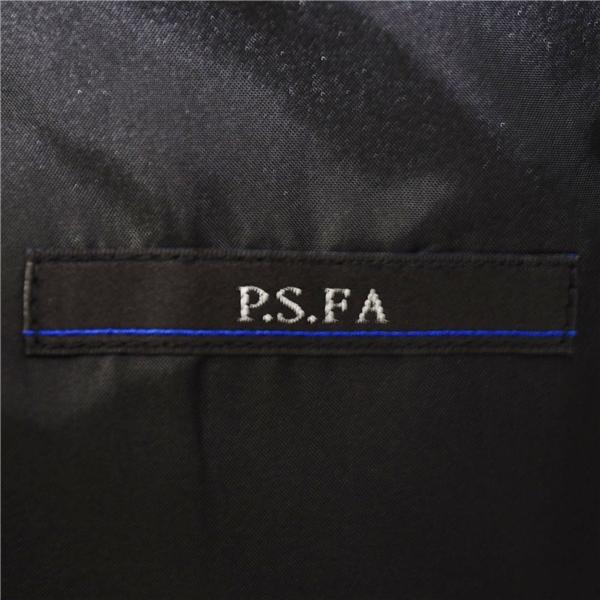 P.S.FA 3つボタン シングルスーツ L A7 ブラック チェック ワンタック 袖口4つ釦 開き見せ IS611105-09 夏物 春夏 薄手 5XL076 | Perfect Suit FActory | 03