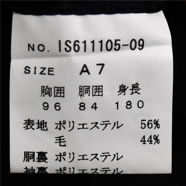 P.S.FA 3つボタン シングルスーツ L A7 ブラック チェック ワンタック 袖口4つ釦 開き見せ IS611105-09 夏物 春夏 薄手 5XL076 | Perfect Suit FActory | 04