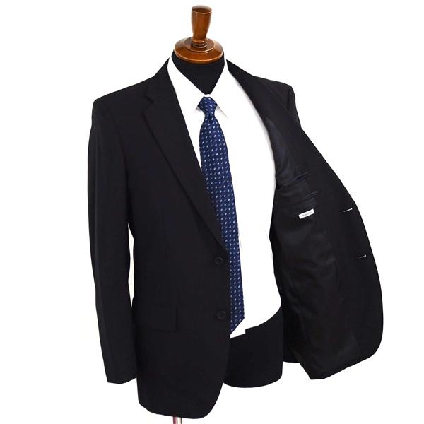 ユニクロ 段返り 3つボタン シングルスーツ M A5 ブラック ノータック 袖口4つ釦 開き見せ 311-067727 夏物 春夏 薄手 5XL082 | ユニクロ | 01