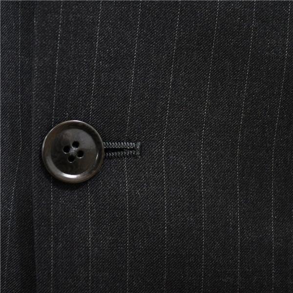 アルマーニ コレッツォーニ 2つボタン シングルスーツ M YA6 ダークグレー ストライプ ノータック 袖口4つ釦 開き見せ 1BTBC0 春秋 5XL089 | ARMANI COLLEZIONI | 02