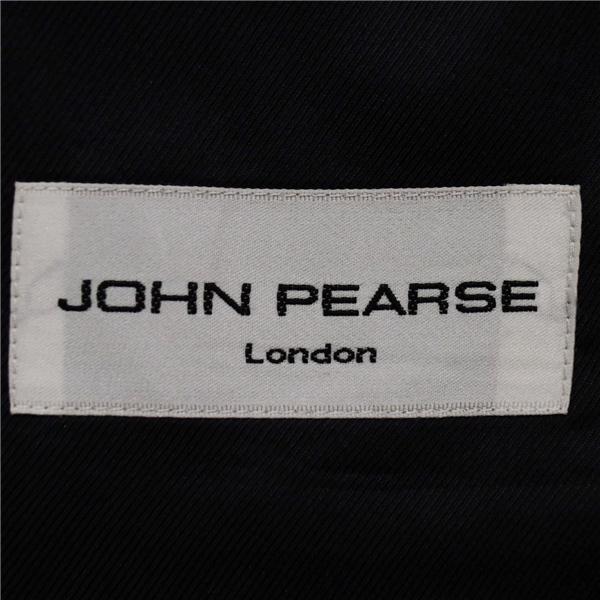 ジョンピアース 2つボタン シングルスーツ XL A8 ブラック ストライプ ノータック 袖口4つ釦 開き見せ I899801-1 合物 春秋 5XL092 | ブランド登録なし | 03