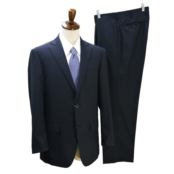 KANSAIMAN 2つボタン シングルスーツ AB5 M ダークネイビー 濃紺色 シャドーストライプ ワンタック 春夏 157174-38 6NA008 | ブランド登録なし