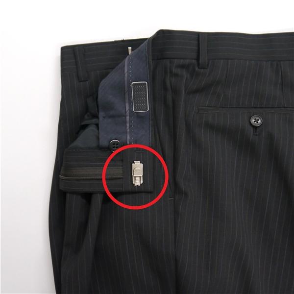 CRISTIAN ORANI 2つボタン シングルスーツ BE5 L ダークブラウン ストライプ ワンタック アジャスター 春夏 0511672-E 6NA011 | ブランド登録なし | 05