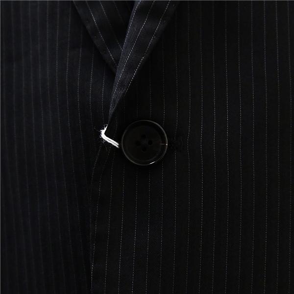 オリヒカ 2つボタン シングルスーツ AB7 L ダークグレー ストライプ ノータック 本切羽 ストレッチ 春秋 合物 2552123S 6NA016 | BURBERRY | 02