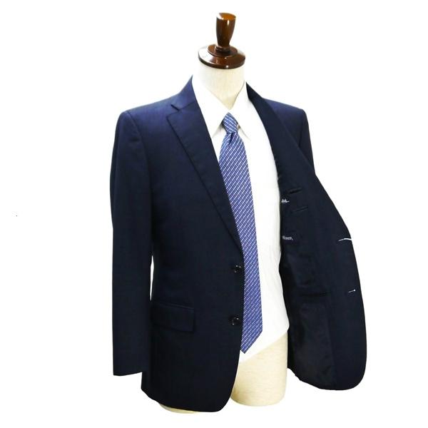 ニューヨーカー 2パンツ 2つボタン シングルスーツ A5 M ダークネイビー ストライプ ワンタック 春秋 合物 11-09-8109 6NA017 | NEWYORKER | 01