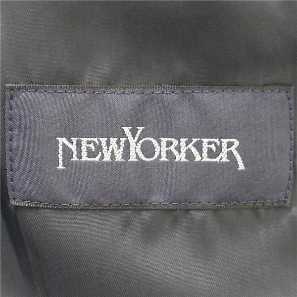 ニューヨーカー 2パンツ 2つボタン シングルスーツ A5 M ダークネイビー ストライプ ワンタック 春秋 合物 11-09-8109 6NA017 | NEWYORKER | 04