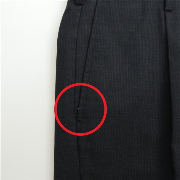 ニューヨーカー 2パンツ 2つボタン シングルスーツ A5 M ダークネイビー ストライプ ワンタック 春秋 合物 11-09-8109 6NA017 | NEWYORKER | 06