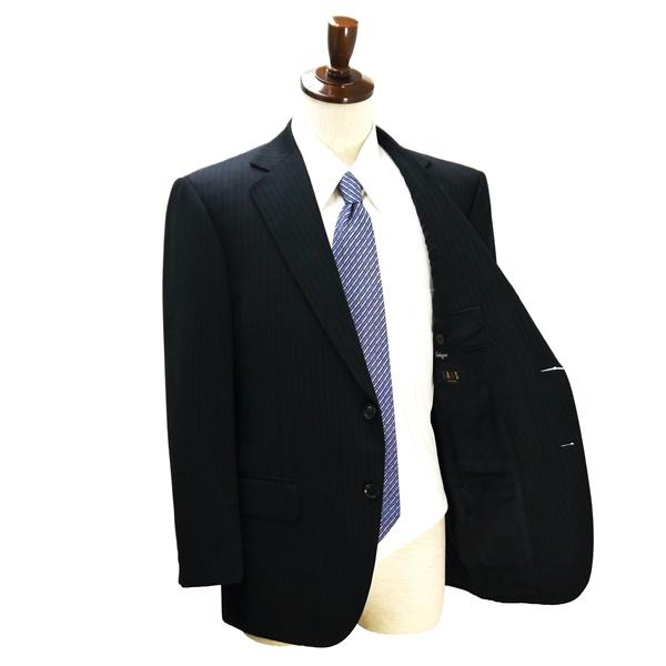 DAKS ダックス 2つボタン シングルスーツ AB5 M ダークグレー 暗灰色 ストライプ ツータック 春秋冬 SR DD KW 0705 6NA025 | DAKS | 01