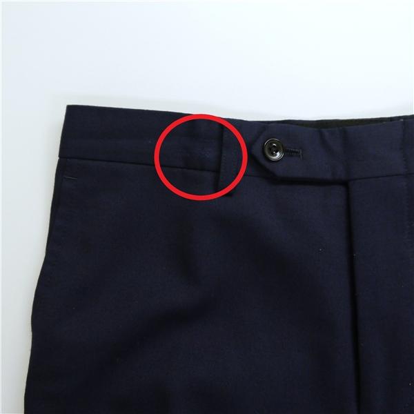 スーツセレクト 3ピース 2つボタン シングルスーツ 袖口3つボタン A4 S ダークネイビー ノータック 春秋冬 BLRP9003 6NA027 | SUIT SELECT | 07